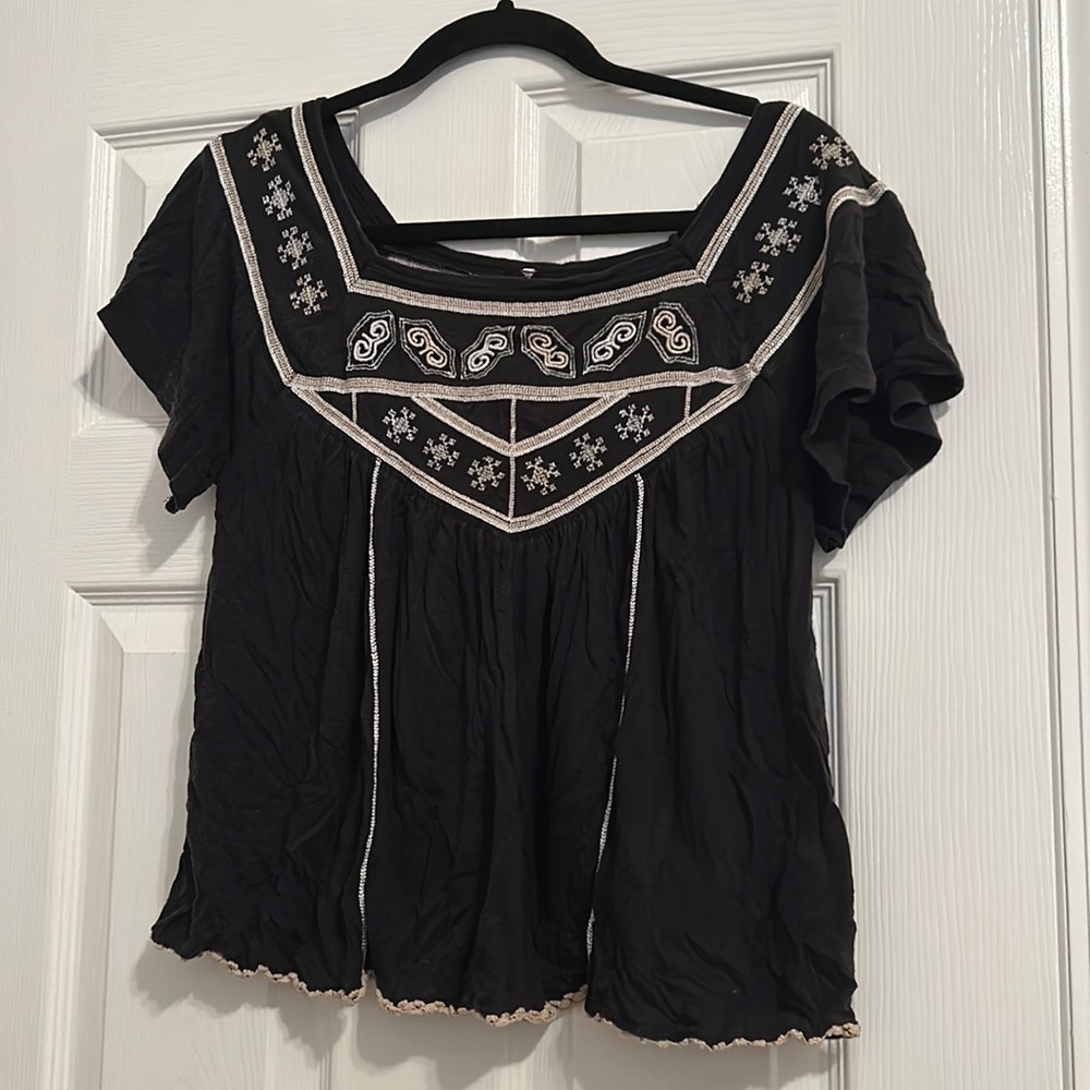 Free people black top!